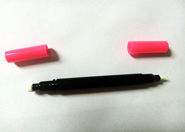 Colores adaptables materiales de empaquetado del ABS de la pluma del sello del lápiz principal doble del lápiz de ojos