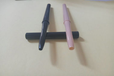 Lápiz negro/del rosa de la barra de labios que empaqueta el material plástico del ABS hermoso de la forma