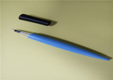 Lápiz de ojos del lápiz de la prenda impermeable del plástico de los PP, longitud azul del lápiz 126.8m m del lápiz de ojos