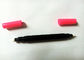 Colores adaptables materiales de empaquetado del ABS de la pluma del sello del lápiz principal doble del lápiz de ojos