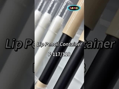 Tubos de lápiz de plástico transparente con pincel para envases cosméticos