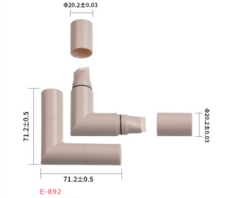 Últimos blogs de la empresa sobre L‑Shaped Angled Cosmetic Pen Tube E‑892, Ergonomic Packaging for Liquid Brow & Concealer