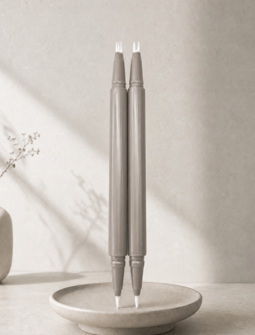 Últimos blogs de la empresa sobre Dual‑Ended Tank Cosmetic Pen E‑870 | Felt Tip with 2‑Prong & 4‑Prong Fork Tip Options