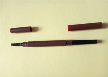 Lápiz de ceja de color topo principal doble, lápiz plástico 142 * 11m m del cepillo de la ceja