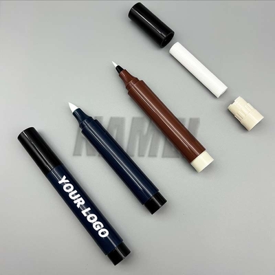 Personalización de cosméticos con toque suave Pluma de pecas Colores redondos vacíos Embalaje de lápiz de eyeliner para maquillaje