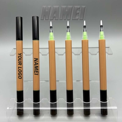 Un buen precio. Ventas directas de fábrica Tubos cosméticos de doble extremo de plástico de etiqueta privada Contenedor de eyeliner líquido de plata en línea