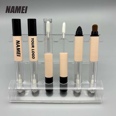 Un buen precio. Embalaje de brillo labial Contenedor de lápiz labial vacío Tubos de plástico con cepillo de labios en línea