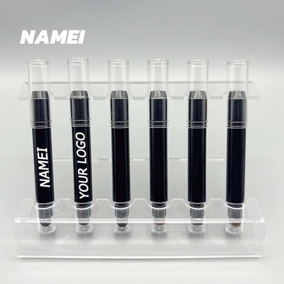 Un buen precio. lápiz de sombra de ojos 2 en 1 contenedor de lápiz de sombra de ojos de doble extremo con esponja para el embalaje de maquillaje en línea
