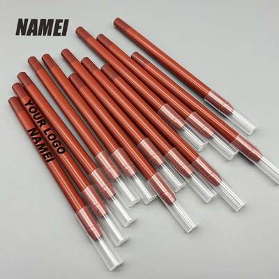 Un buen precio. Venta caliente Logotipo personalizado de lápiz de ojos Contenedor de lápiz de ampollas Lápiz de lápiz delgado de labios vacíos Liner de tubo Material planificable en línea