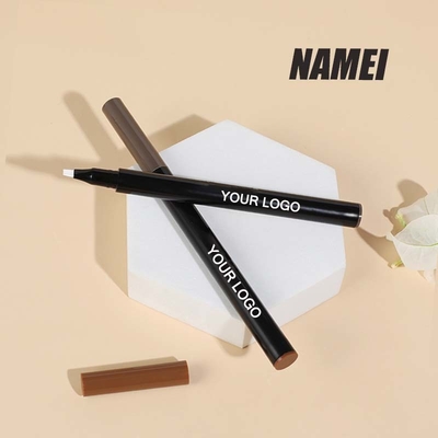 Un buen precio. Tubo de lápiz de ceja líquido con 4 micro-horquilla de las puntas aplicador Microblading tatuaje de cejas lápiz de cejas contenedor de pluma de cejas en línea