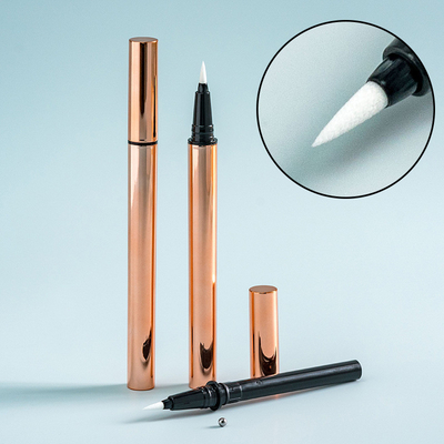 Un buen precio. tubo de maquillaje profesional delineador de ojos embalaje vacío Perlas de mecedora de oro líquido delineador de ojos tubo delineador de ojos de embalaje personalizado pluma en línea