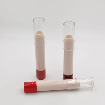 Un buen precio. Colorido blanco vacío redondo plástico lápiz labial bálsamo de lápiz labial recipiente tubo de lápiz labial recipiente cosmético personalizado en línea